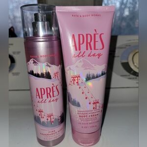 Bath & Body Works Apres All Day Fragrance Mist & Body Cream 8 oz